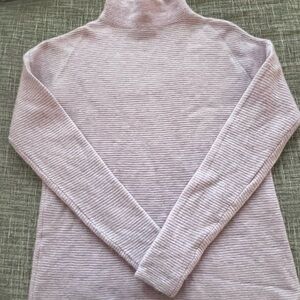 Marta’s Cashmere Ballet Lilac Textured Funnel Neck Sweater